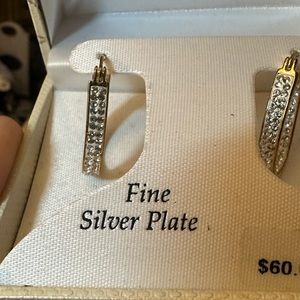 Silver Crystal Earrings